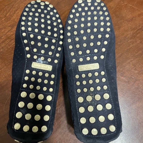 Zara Man Loafers Black Slip On Leather Shoes Driving - Picture 6 of 10